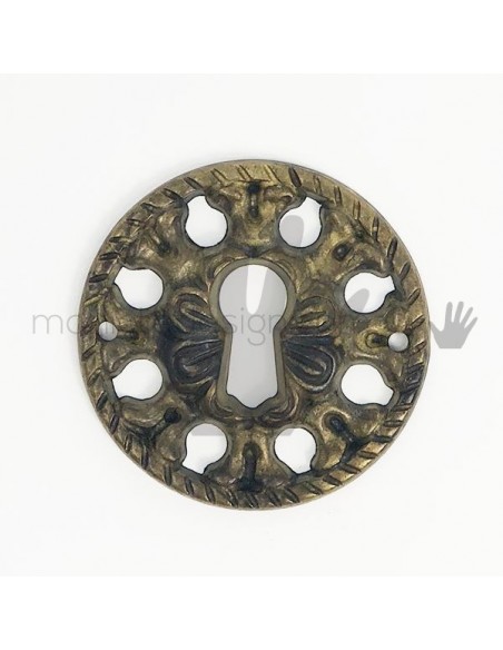 Bocchetta per mobile antico Metal Style anticata articolo MG8051