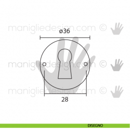 Bocchetta per chiave Metal Style Ottone Antico articolo MG7533 2