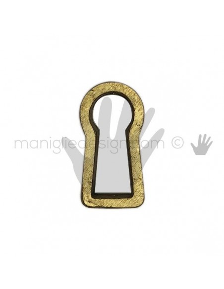 Bocchetta incasso per mobile Metal Style Ottone Naturale Grezzo MG7959