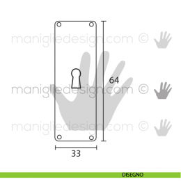 Bocchetta per mobile antico Metal Style Ottone Antico articolo MG20511 2
