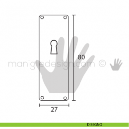 Bocchetta per mobile Metal Style ottone antico articolo MG7461 2