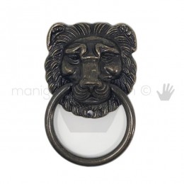Maniglia leone con anello pendente OMP Porro Bronzo Antico misura 43