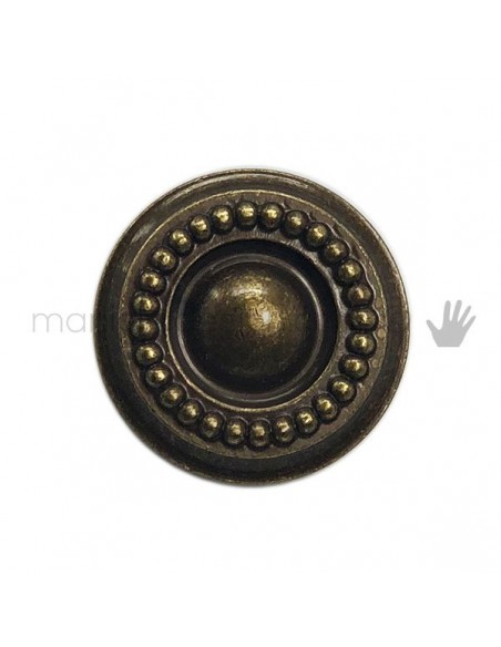 Pomolo per mobile OMP Porro bronzo antico misura 20 articolo 140