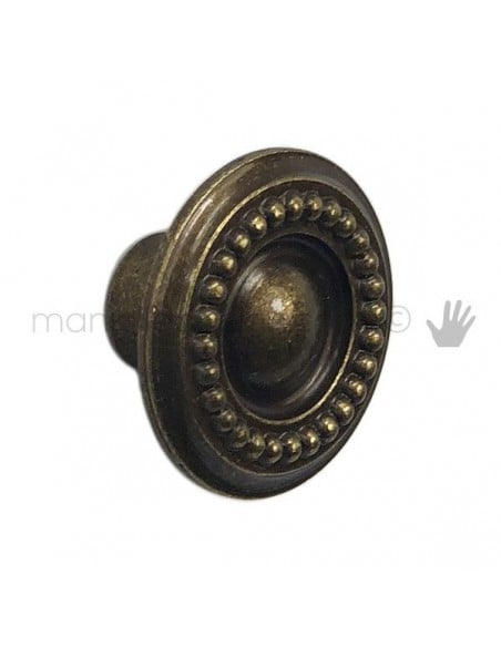 Pomolo per mobile OMP Porro bronzo antico misura 35 articolo 140