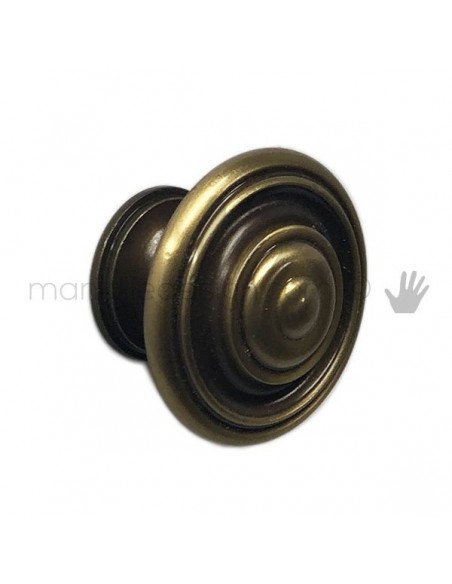 Pomolo per mobile OMP Porro bronzo antico misura 20 articolo 164