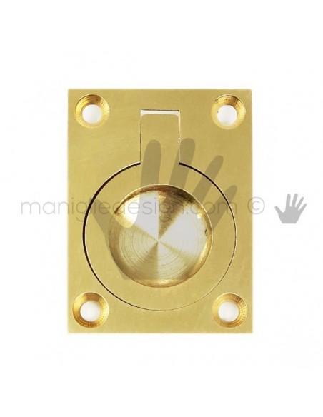 Maniglia incasso con anello OMP Porro oro lucido misura 50 articolo 587