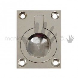 Maniglia incasso con anello OMP Porro nickel lucido misura 50 articolo 587