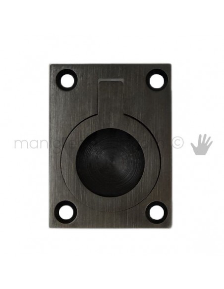 Maniglia incasso con anello OMP Porro bronzo antico misura 40 articolo 587