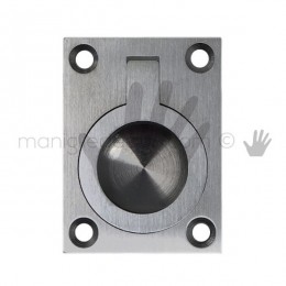 Maniglia incasso con anello OMP Porro cromo satinato misura 40 articolo 587