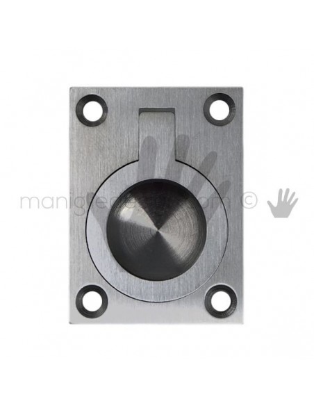 Maniglia incasso con anello OMP Porro cromo satinato misura 40 articolo 587