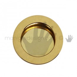 Maniglia incasso tonda OMP Porro oro lucido misura 40 articolo 595