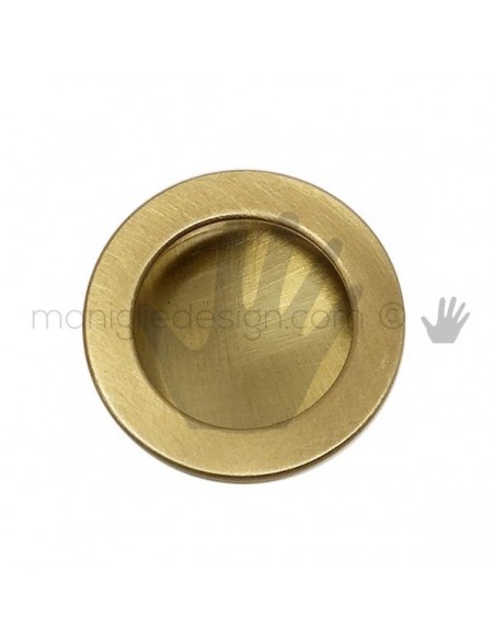 Maniglia incasso tonda OMP Porro oro satinato misura 40 articolo 595