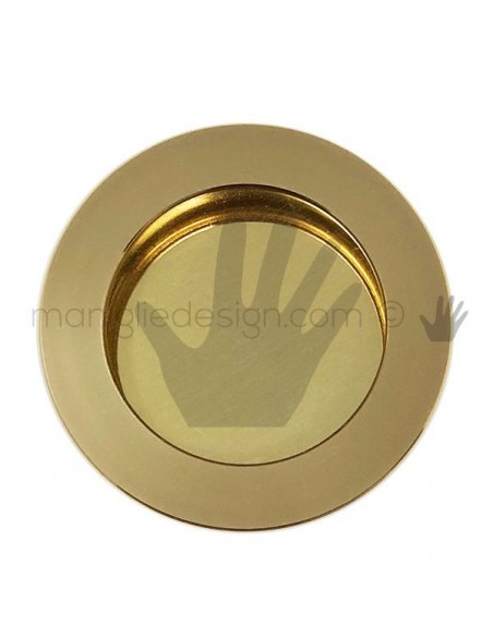 Maniglia incasso tonda OMP Porro oro lucido misura 50 articolo 595