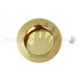 Maniglia incasso tonda OMP Porro oro lucido misura 30 articolo 595