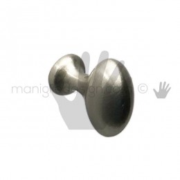 Pomolo ovale per mobile OMP Porro nickel satinato misura 25 articolo 105