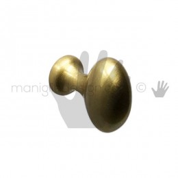 Pomolo ovale per mobile OMP Porro oro satinato misura 25 articolo 105