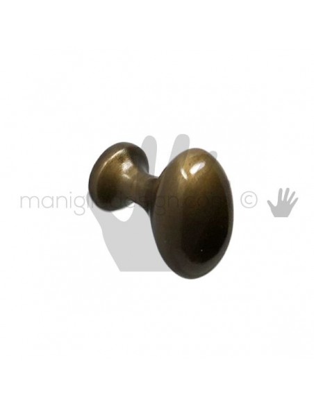 Pomolo ovale per mobile OMP Porro bronzo antico misura 25 articolo 105