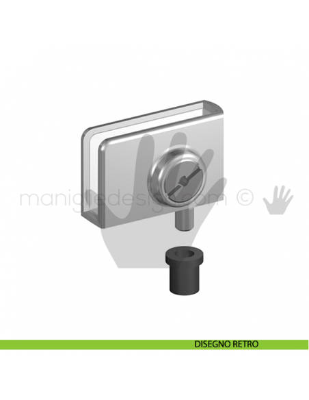 Cerniera per anta in vetro senza fori Confalonieri CF01173 Dorato