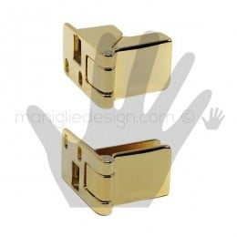 Cerniera a scatto per anta in vetro Confalonieri CF01174 Dorato