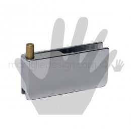 Cerniera a perno per vetro Confalonieri CF0305PB Cromo Lucido 56x26 mm