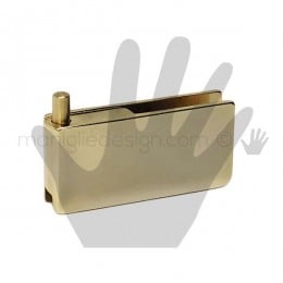 Cerniera a perno per vetro Confalonieri CF0305PB Dorato 56x26 mm