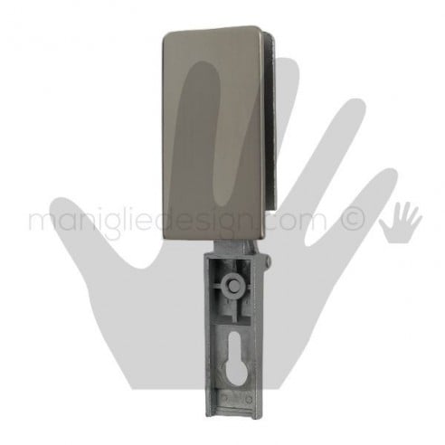 Cerniera a molla per vetro Confalonieri mezzo collo CF01025 nickel satinato