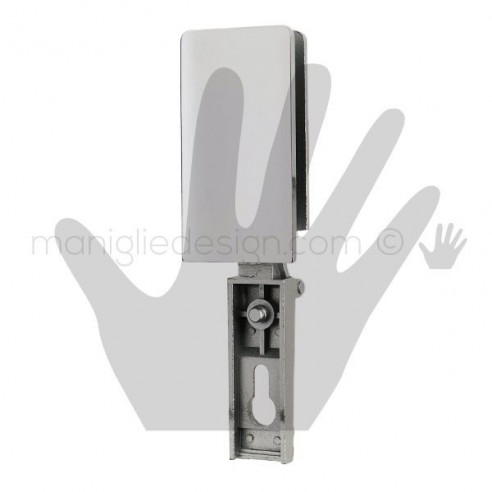 Cerniera a molla per vetro Confalonieri collo CF01024 cromo lucido