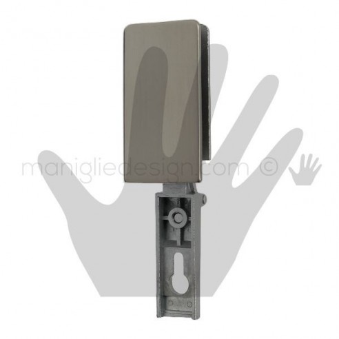 Cerniera a molla per vetro Confalonieri collo CF01024 nickel satinato