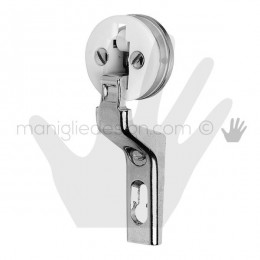 Cerniera a scatto per anta in vetro Confalonieri collo CF01031