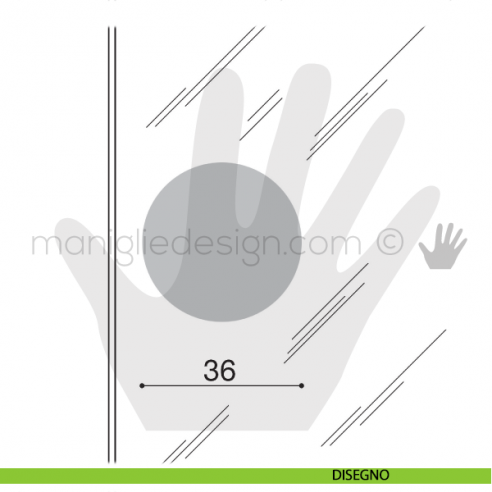 Cerniera a scatto per anta in vetro Confalonieri collo CF01031 disegno