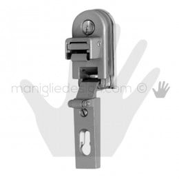 Cerniera a scatto per sportello vetro Confalonieri mezzo collo CF01028