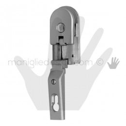 Cerniera a molla per vetro Confalonieri piana CF01092