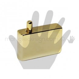 Cerniera per anta in vetro senza fori Confalonieri CF01173 Dorato