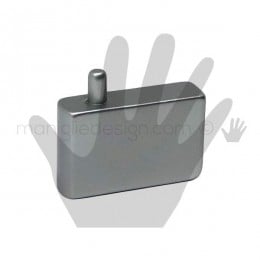 Cerniera per anta in vetro senza fori Confalonieri CF01173 Cromo D Velur