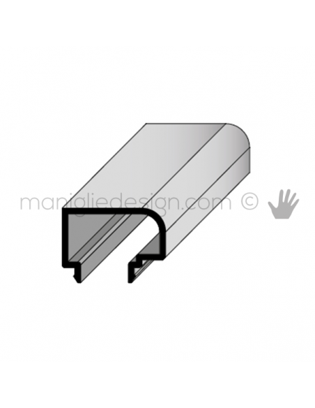 Profilo di copertura arrotondato per serie PK in alluminio Fit Art CPK