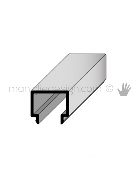 Profilo di copertura quadrato per serie PK in alluminio Fit Art CSK