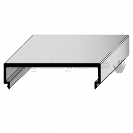 Profilo di copertura distanziale per serie PK in alluminio Fit Art SCK