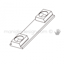 Tassello per il retro fissaggio del pannello ai profili PK Fit Art