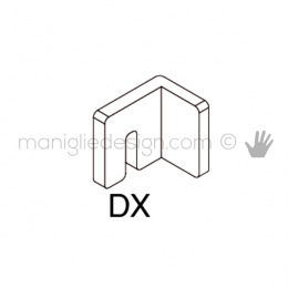 Fermapannello frontale destro per cremagliera PK, CG e CF Fit Art