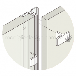Fermapannello frontale doppio per cremagliera PK, CG e CF Fit Art 2