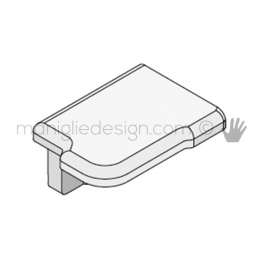 Tappo di finitura sinistro per copertura CPK Fit Art