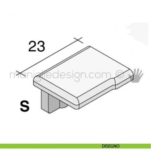 Tappo di finitura sinistro per copertura CSK Fit Art disegno