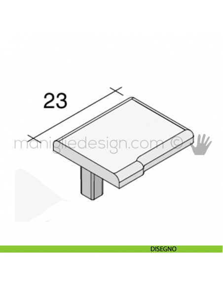 Tappo di finitura destro per copertura CSK Fit Art disegno