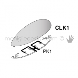 Tappo di finitura per profilo PK1 con copertura CLK Fit Art