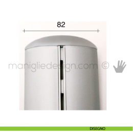 Tappo di finitura per profilo PK1 con copertura CLK Fit Art 2