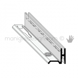 Profilo laterale destro a cremagliera in alluminio Fit Art NB7.DX