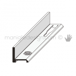 Profilo di finitura laterale sinistro in alluminio Fit Art NB6.SX