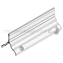 Profilo di finitura angolare in alluminio Fit Art NB9