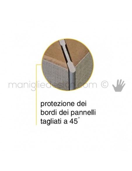 Profilo di finitura angolare in alluminio Fit Art NB9