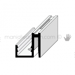 Profilo laterale a cremagliera singola in alluminio Fit Art CR7